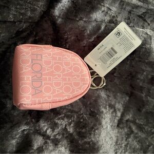 Robin Ruth Pink Logo Key Pouch with Ring